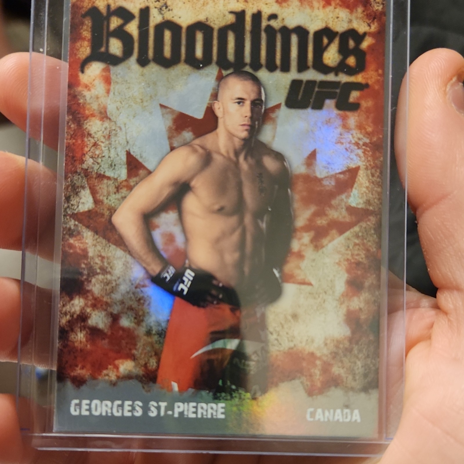 Topps 2009 UFC Bloodlines Insert Georges St-Pierre Canada BL-5 Card