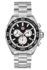 Tag Heuer Formula 1 Chronograph Black White Quartz Watch Steel CAZ101E.BA0842