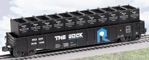 Lionel 6-17480 O The Rock Gondola with Containers LN | Condition: Used