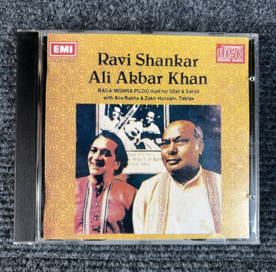 RAVI SHANKAR ALI AKBAR KHAN RAGA MISHRA PILOO CD 1988 EMI UK GRAMOPHONE CO INDIA