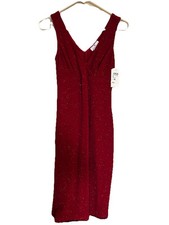 Windsor Womens Red Glittery Dress Y2K Size Small NWT
