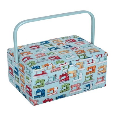HobbyGift Nähkästchen (L): Rechteck: Nähmaschinen Schneiderei Aufbewahrung HGL\637