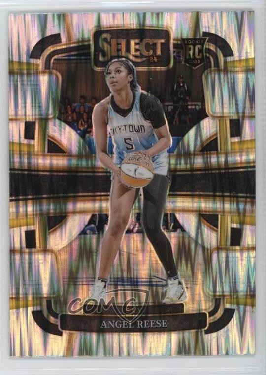 2024 Panini Select WNBA Concourse Silver Flash Prizm Angel Reese #5 Rookie RC