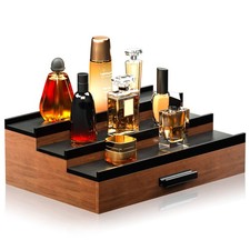 Cologne Organizer Shelf for Men - 3 Tier Perfume Display with Drawer