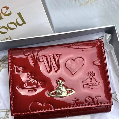 Vivienne Westwood Gamaguchi Trifold Wallet Color Red orb Enamel | eBay