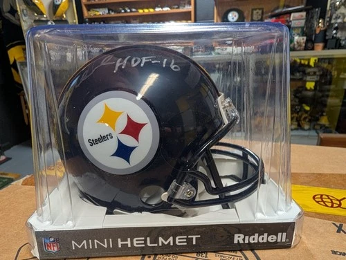 Kevin Greene Pittsburgh Steelers autographed signed mini helmet Beckett Coa HOF