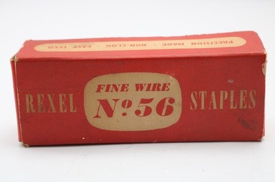 Vintage Rexel No 56 Feindrahtklammern