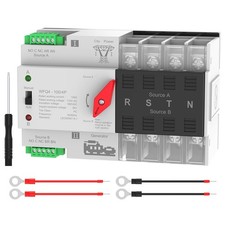 100A AC110V Automatic/Manual Transfer Switch, 4P Dual Power ATS