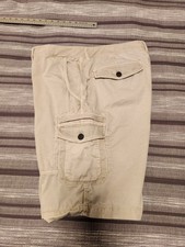 Carbon 2 Cobalt Men's Olive Green Cargo Shorts Cotton Casual Small Stain 40W