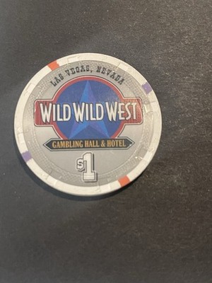 Wild Wild West Gambling Hall & Hotel Casino Las Vegas Nevada $1 Chip H&C 1998
