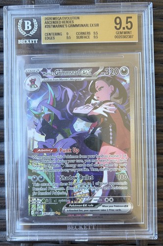Marnie's Grimmsnarl ex graded BGS 9.5 for sale on eBay