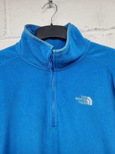 The North Face Blue Quarter Zip Fleece Pullover Mens Size Large. PW - Picture 3 of 10