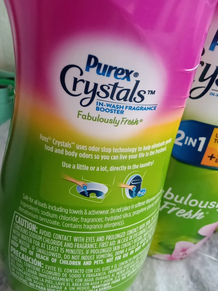 3 cristales Purex en lavado fabulosamente frescos 21 oz) Foto 3 de 3