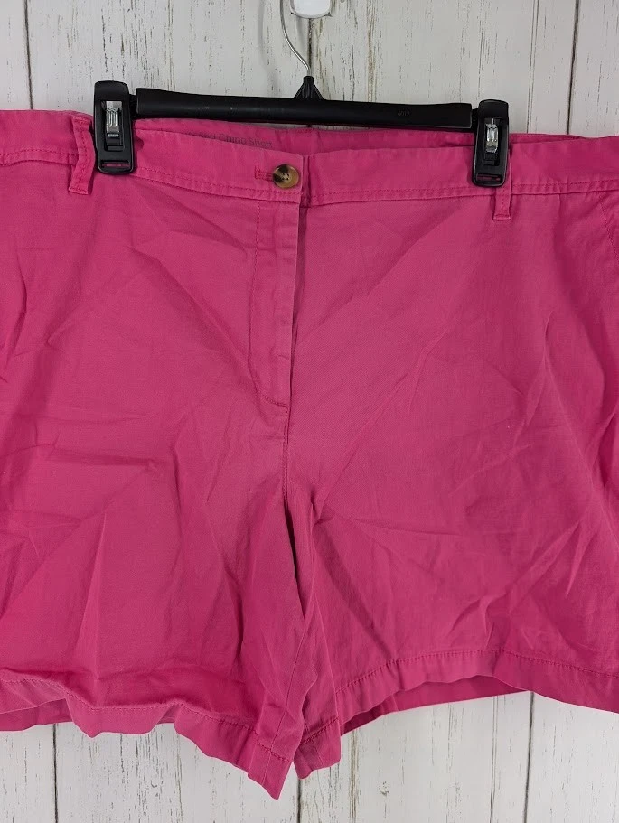Pantalones Cortos Informales de Verano Talbots Talla 22W Rosa Novia Chino Mujer Foto 3 de 4