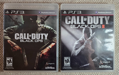 Call Of Duty COD Black OPS I & II PS3 (PlayStation 3 Video Game Lot) Complete