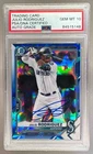 Julio Rodriguez 2021 Bowman Chrome Sapphire #BCP-231 On Card Auto PSA DNA 10