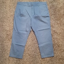 Old Navy Chino Pants Mens 40x30 Light Blue Built-In Flex Stretch Cotton Twill