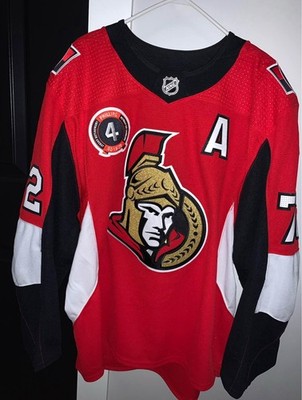 Ottawa Senators Game Worn Thomas Chabot Chris Phillips Retirement Night Jersey