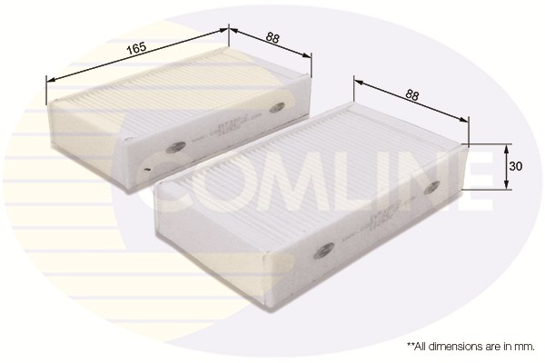 COMLINE EKF390-2 Filter, cabin air for BMW