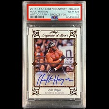 Hulk Hogan Autographed 2015 Leaf Legend Of Sport Authentic Signature Auto PSA 10