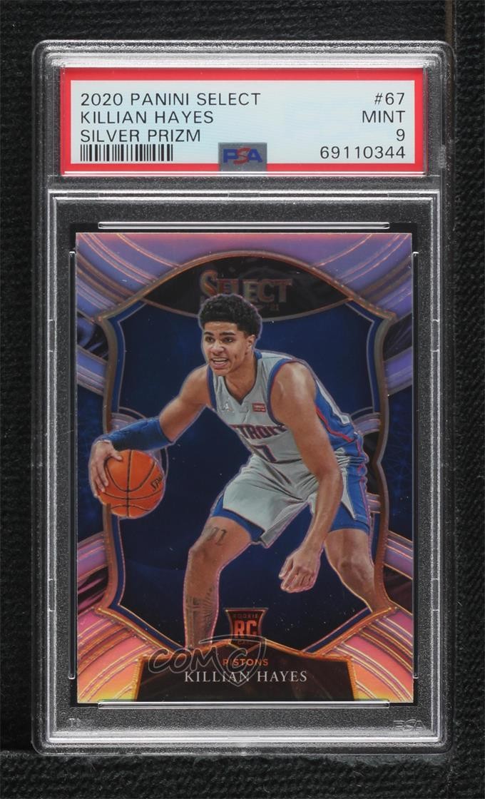 2020 Panini Select Concourse Silver Prizm Killian Hayes PSA 9 MINT Rookie RC j6a