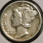 Silver Dime - Mercury - 1944-D (Looks retoned after old cleaning.) [155]