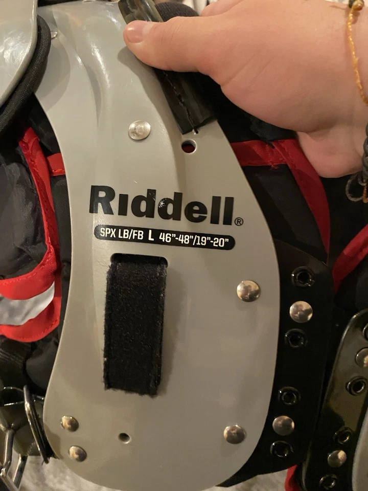 Adult Large Riddell Power SPX Shoulder Pads With Back And Rib Protector Included - Image 2 of 4