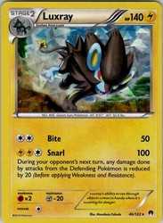 Luxray 46/122 Cracked Ice Holo Rare XY Breakpoint