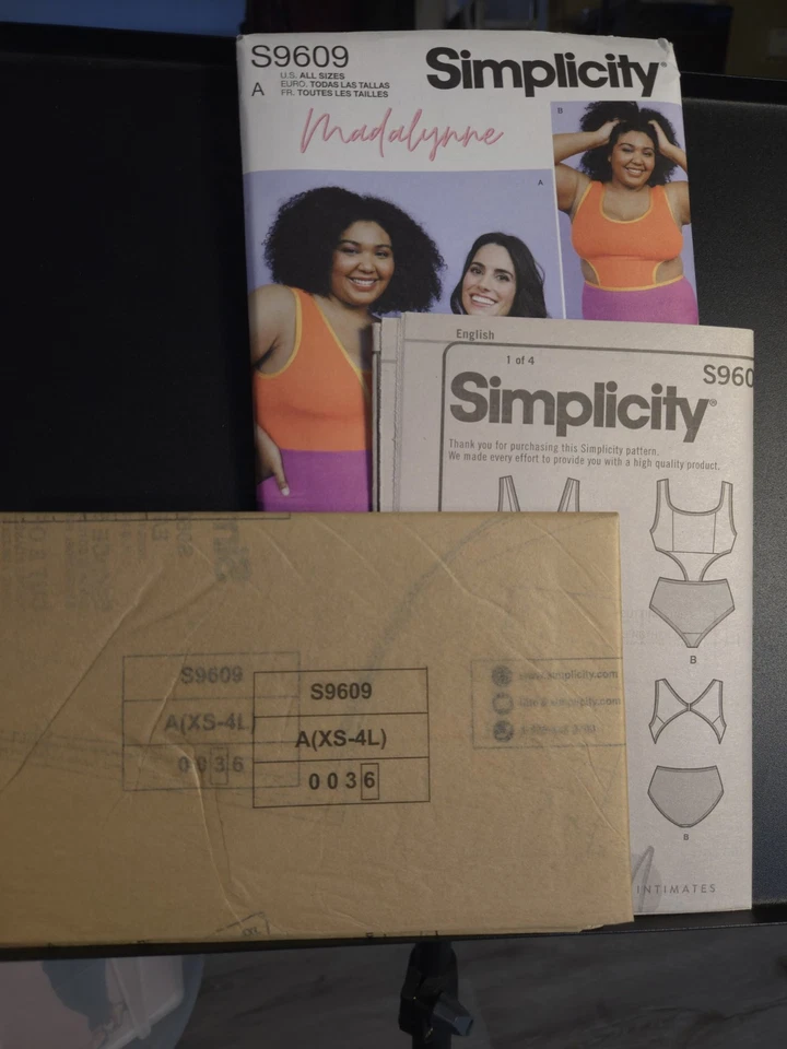 SIMPLICITY PATTERN 9609 SWIMSUIT MISSES SIZES XS SM MD LG 2XL 3XL 4XL UNCUT NEW - Image 3 of 3