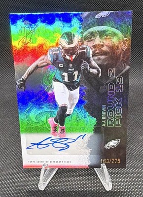 Topps Signature Class 2025 A.J. Brown Eagles Round 2 Pick 19 Auto #93 163/275