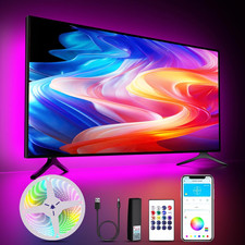 LED Lights for TV, 15FT Led Backlight for 45-65 Inch Tvs, Bluetooth RGB LED L...