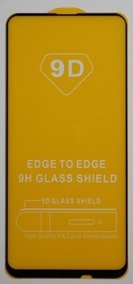 Huawei Y9s Panzerschutz Glasfolie 6D Schwarz FullCover 9H Display Hartglas Cover