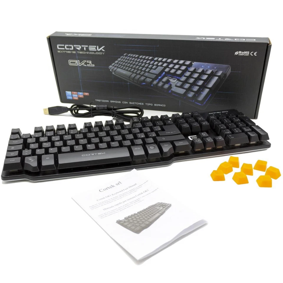 Gaming Optical Mouse And Keyboard Kit Ita Multimedia 7200DPI RGB Ergonomic - Image 3 of 4