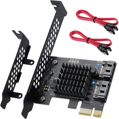 SATA 3.0 Controller-Karte 2-Port PCI-E 6Gbps Erweiterung für SSD HDD Windows
