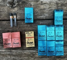 Pentel Super Hi-Polymer Lead Refill Mixed Lot Of 11 X 12 Ultra Fine 0.028 Etc