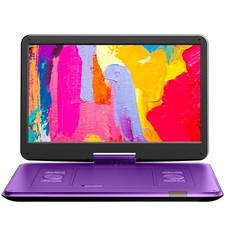 17.5" Portable DVD Player with 15.6" Large HD Swivel Screen, 6 Hours Working ...