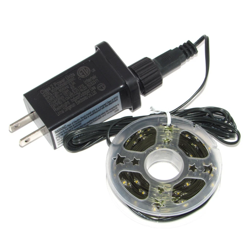 Green Wire 8-Mode LED Strip Lights Waterproof Outdoor Xmas Garden Party Decor - Image 2 of 4