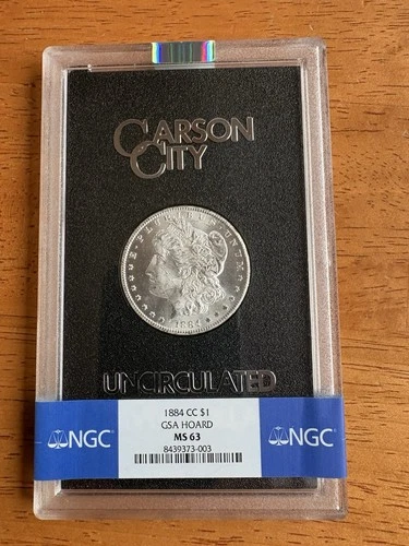 1884 CC Morgan Silver Dollar GSA HOARD MS 63 - NGC