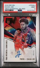 2020 PANINI RECON TRUE POTENTIAL ROOKIE RED ISAIAH JOE RC AUTO /99 PSA 9