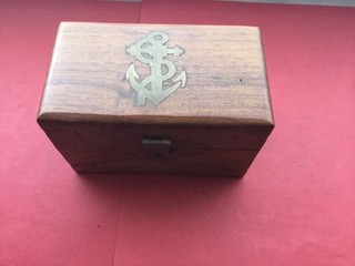 2 Brass Vintage Antique Style Nautical Rum Shot Cups in Storage Box Liquor