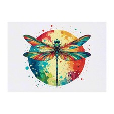 'Colourful Dragonfly' Temporary Tattoos / Transfers TO00073925 