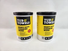 180 Wipes Tub O' Towels Cleaning Multi Surface Wipes 10"x12" Citrus (90 Each)