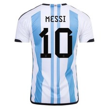 Argentina Home 2022 Home Jersey Messi 3 Stars