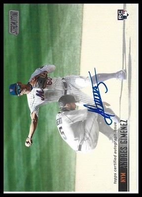 2021 Stadium Club Andres Gimenez Autographs #SCBA-AGI New York Mets
