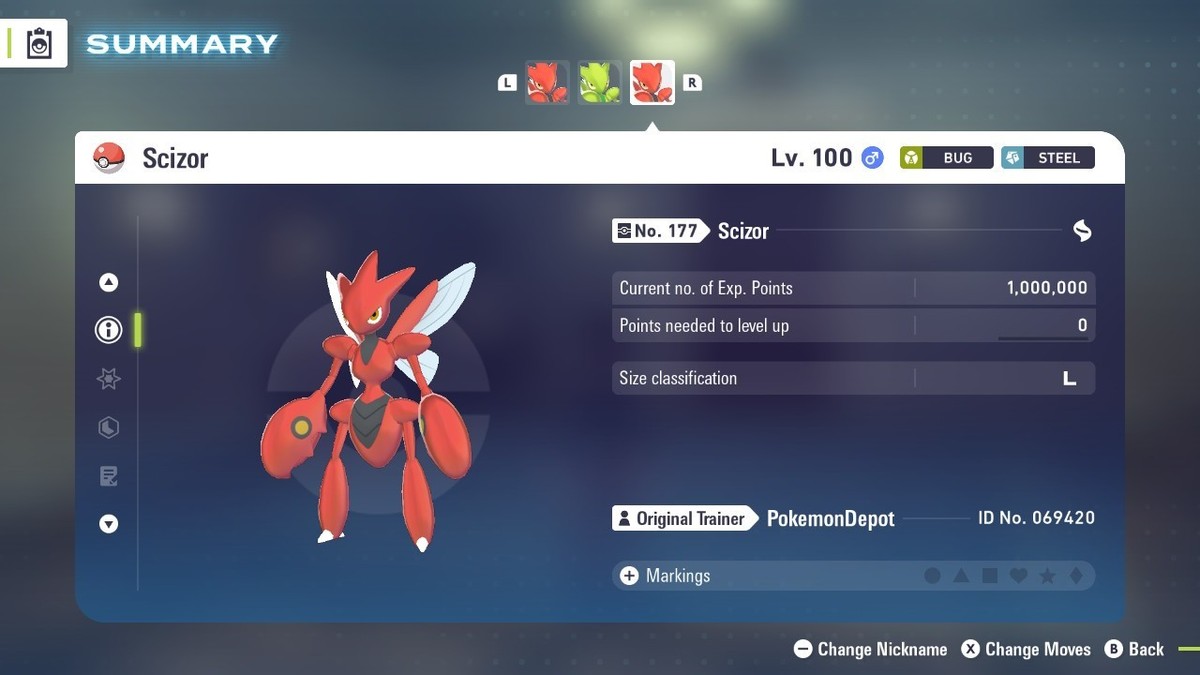 Scizor | Pokémon Legends Z-A | Shiny 6IV | Competitive