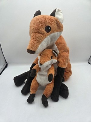 Ikea Vandring Rav Red Fox Mom Mama Baby Lot of 2 Orange Plush | eBay