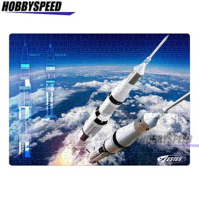 ESTES NASA SATURN V & SATURN 1B 500 PIECE PUZZLE jigsaw rockets stem EST510 NEW