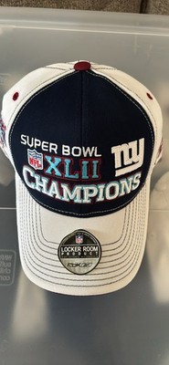 New York Giants Super Bowl XLII 42 Champions Reebok NFL football Cap Hat 2008