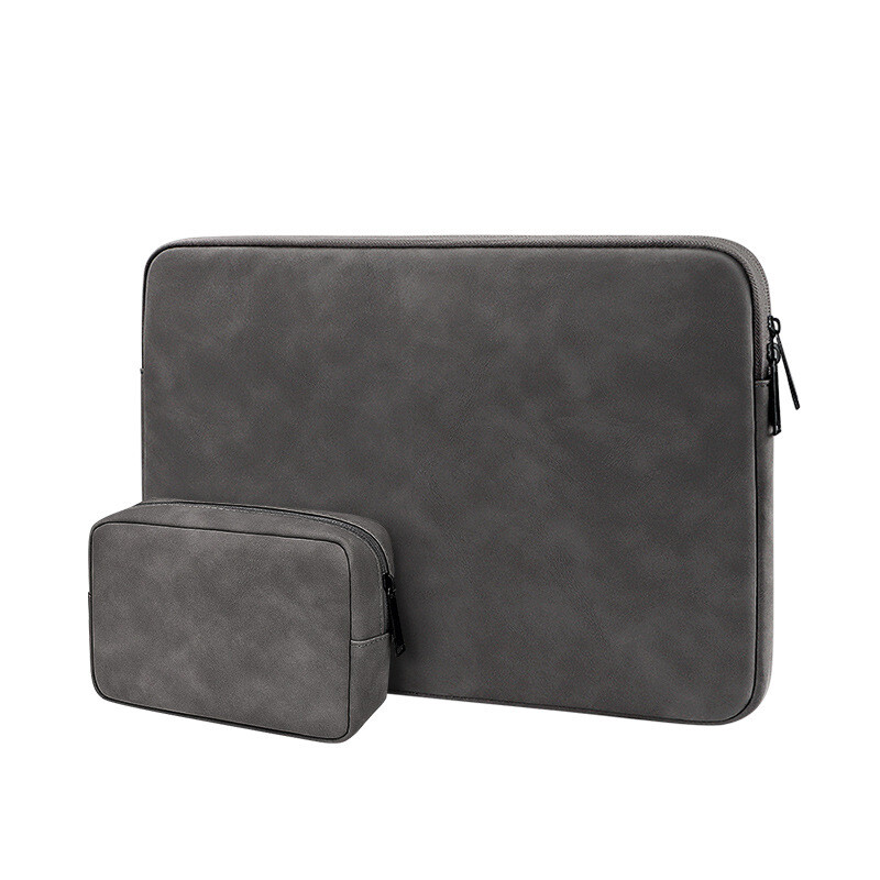 Leather Laptop Sleeve Bag Case For MacBook Air Pro M4 M3 Notebook