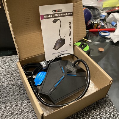 USB Computer Microphone, Plug &Play Desktop Omnidirectional Condenser PC Laptop